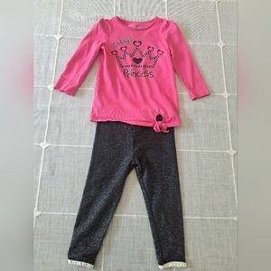 Jumping Beans & WonderKids Toddler Girl Outfit – “Daddy’s Princess” Top